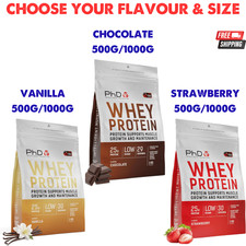 PhD Nutrition Whey Protein Flavoured Powder Muscle Recovery & Growth 20g Protein