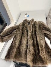 Vintage Real Raccoon Fur Coat