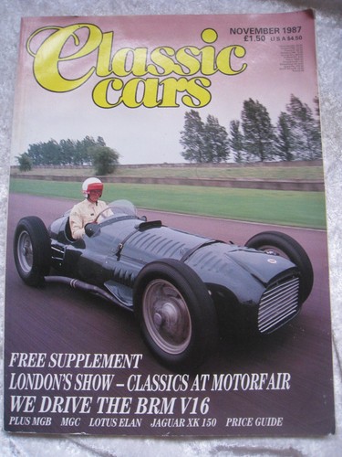 Classic cars magazine nov 1987 - cars,
