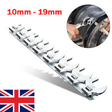8Pcs Crows Foot Spanner Tool Wrench Set 3/8" Metric Crow Crowfoot 10mm - 19mm