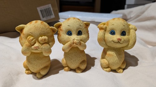 Three wise ginger orange - three, cats