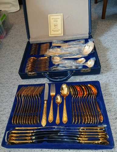 Solingen gold plated cutlery - plated,