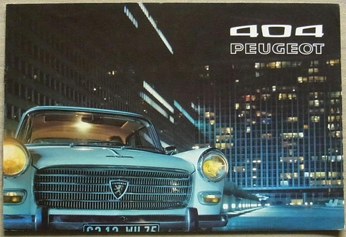 Peugeot 404 car sales brochure - 404,