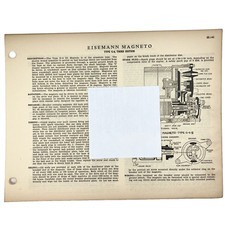 1937 Eisemann Magneto Installation Diagram Service Adjustment Manual