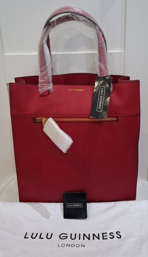 Lulu guinness red leather orla - lulu,