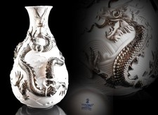 LLADRO Dragon Vase – Silver