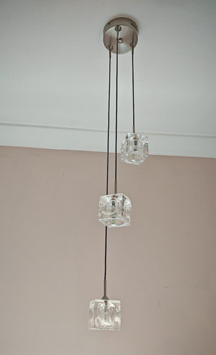 Led glass ice cube ceiling - -, 3