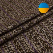 Woven Fabric with Embroidered