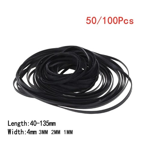 100pc rubber drive belts - 50/100pc,