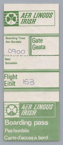 Aer lingus boarding pass - aer,