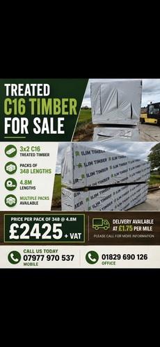 New treated timber wooden - new,