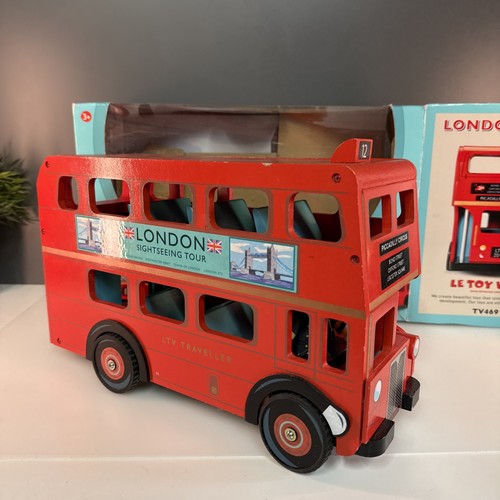 Toy van london wooden bus - le,