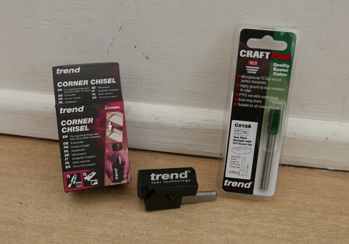 Trend hinge jig corner - jig, chisel
