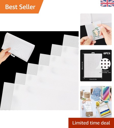 6pcs white plastic - 14,