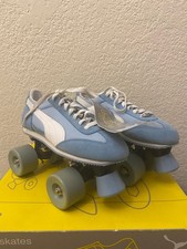 Vintage NWB Women Light Blue Retro Puma Sneaker Roller Skates Size 7