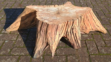 Buttress tree stump table log