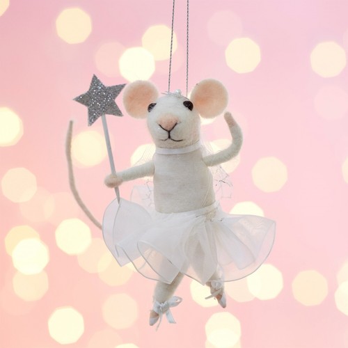Fairy mouse with star wand - fairy,