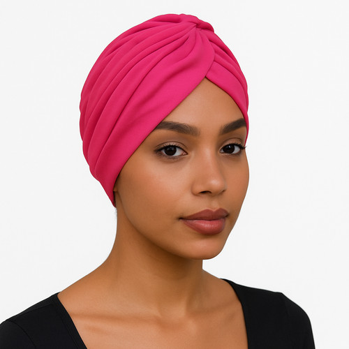 Hot pink turban womens unisex - hot,