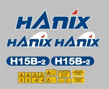 Hanix H15B-2 Mini Digger Decal Set 