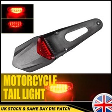 Motorcycle Enduro Dirt Bike Fender LED Brake Stop Universal Rear Light Tail Lamp