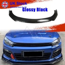 Fit VW Scirocco Ⅲ 08-17 Lower Front Bumper Lip Chin Splitter Spoiler Gloss Black