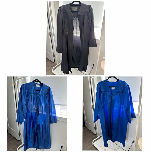 Three graduation gown - three,