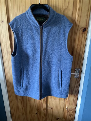 Laksen gilet wool mix 2xl - laksen, blue