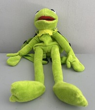 KERMIT THE FROG SOFT TOY SMALL BAG BACKPACK SOFT TOY THE MUPPETS  SESAME STREET