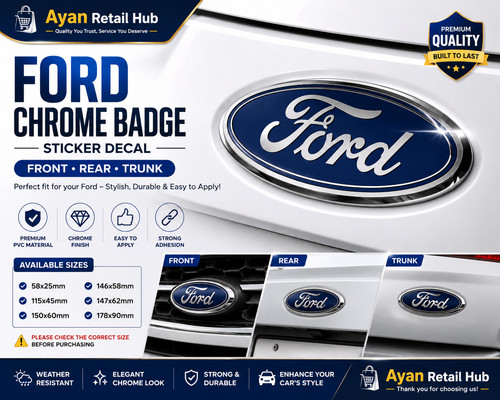 Ford oval emblem badge - oval, car