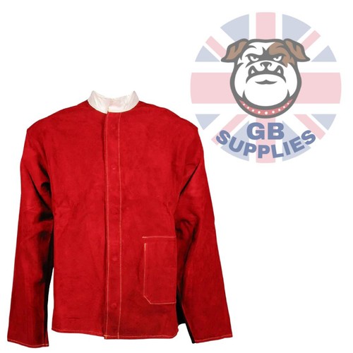 Red leather welding - red,
