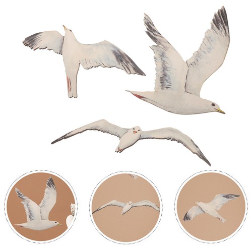 Pcs wood seagull - seagull, ornament