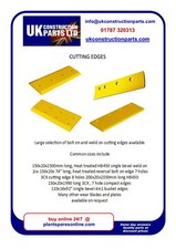 Mini Digger Cutting Edges FLYER JCB Kubota Hitachi Case