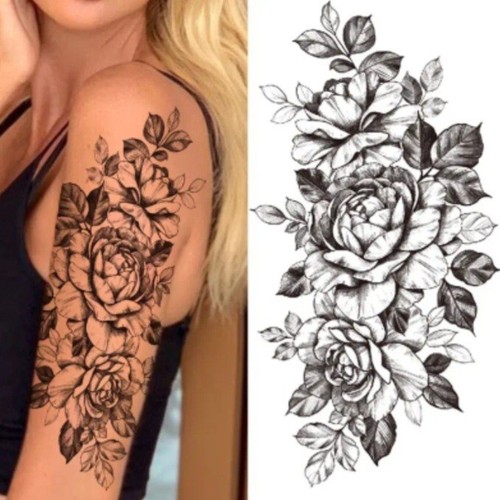 Flowers chest half sleeve - half,