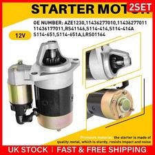 2x Starter Motor 12V 1.4KW 8