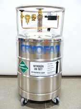 New Cryofab CLPB 50 Rolling Liquid Nitrogen Dispensing Dewar 50L Capacity