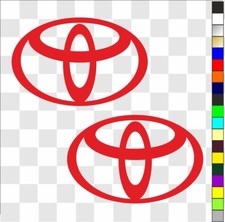 Toyota (1) x 2 stickers decals