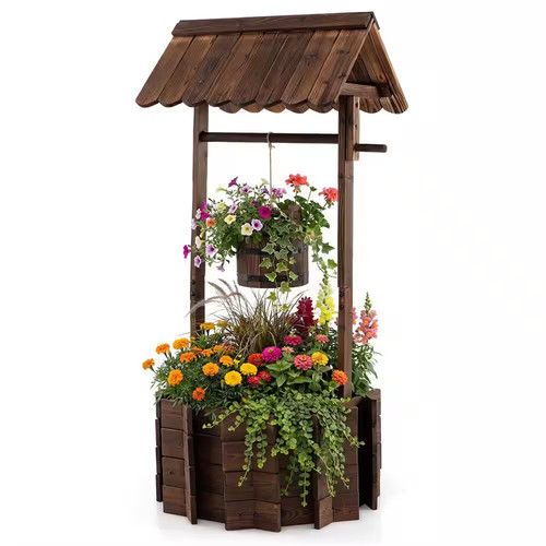 Outdoor fir wishing well - wishing,