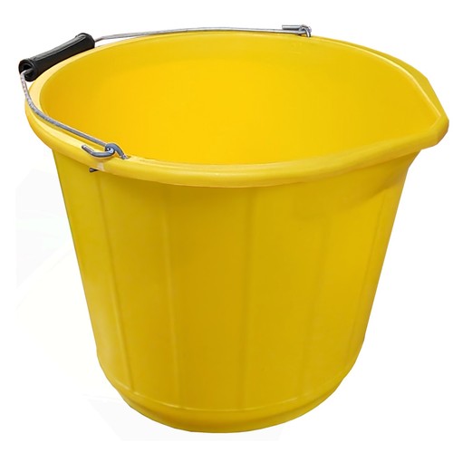 14l builders bucket - bucket, plastic