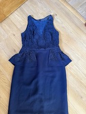 Coast Navy Blue Peplum Dress