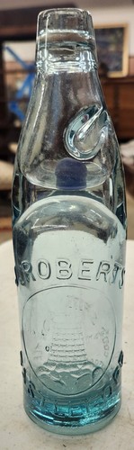 Antique aqua glass codd neck - glass, codd-neck