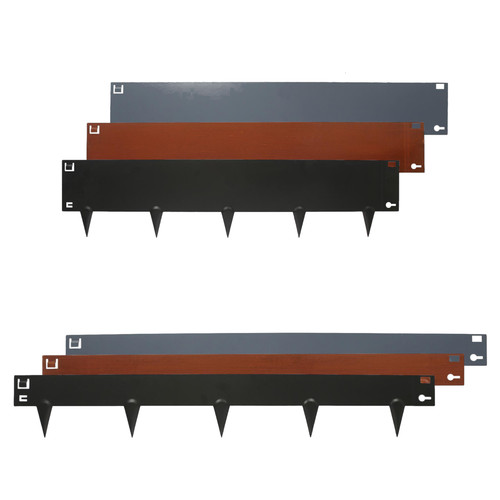 5pc steel lawn edging - steel, set