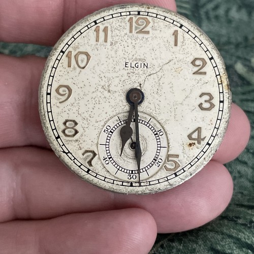 Elgin pocket watch movement - elgin,