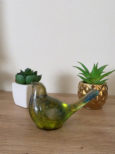 Handmade resin bird - handmade,