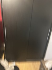 Large Black Wooden Wardrobe