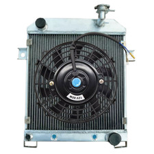 5 ROW Aluminum Radiator+Fan