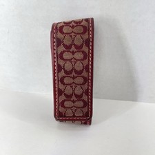 Coach Signature Red Monogram