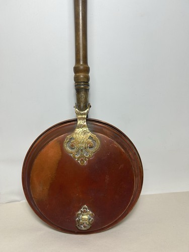 Antique copper and brass bed - copper,