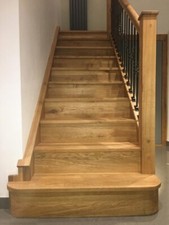 13 X  Double Side Curved  Bullnose Solid Oak Stair Cladding   - 100% WHITE OAK