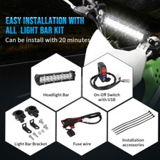 LED Headlight Light Bar Kit