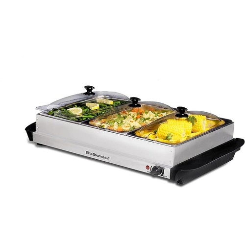 Three tray electric buffet - tray,